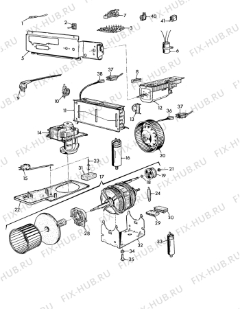 Взрыв-схема стиральной машины Electrolux WT600 - Схема узла Electrical equipment